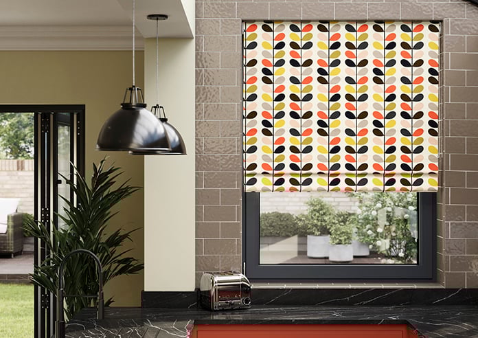 Orla Kiely Multi Stem, Tomato - Twist&Fit Roman Blind - Image 3